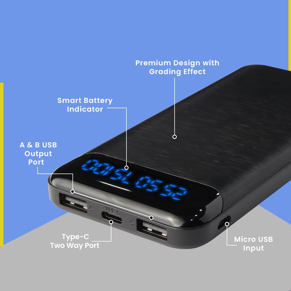 10,000 mAh Powerbank For Your Phones, Tablets, Etc.