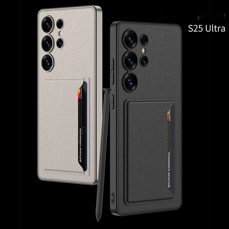 Samsung S25 Ultra Leather Wallet Case