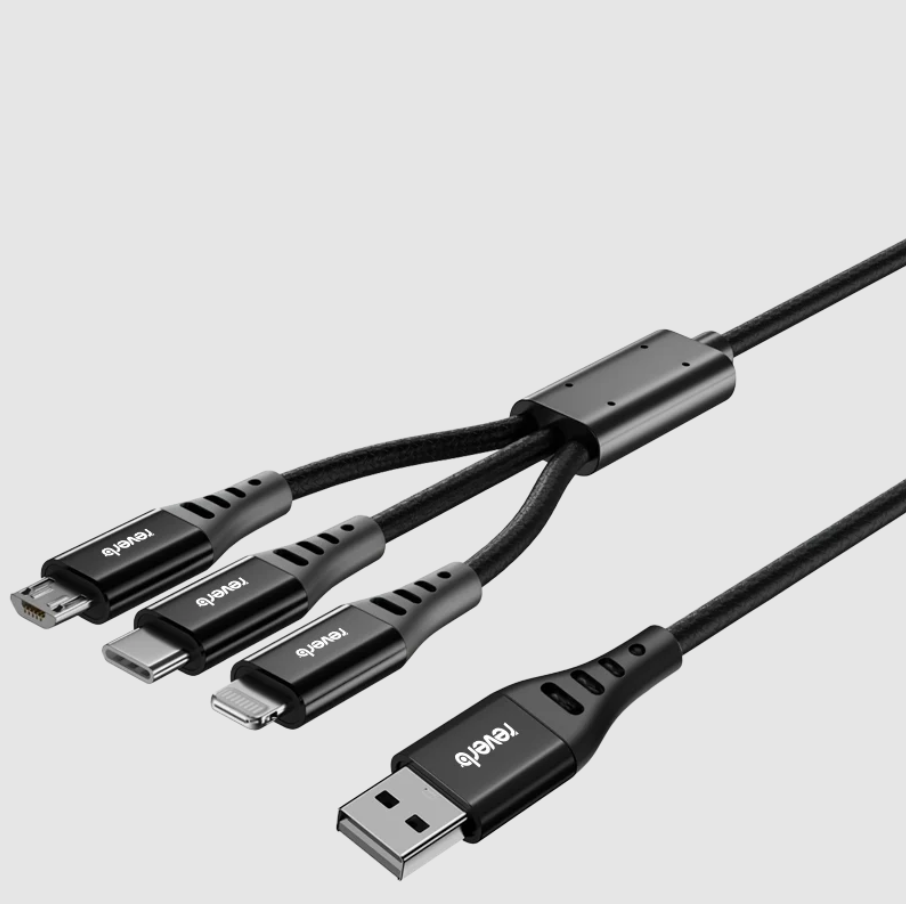 Reverb Superb Quality 3 IN 1 Cable For Super Fast Charging