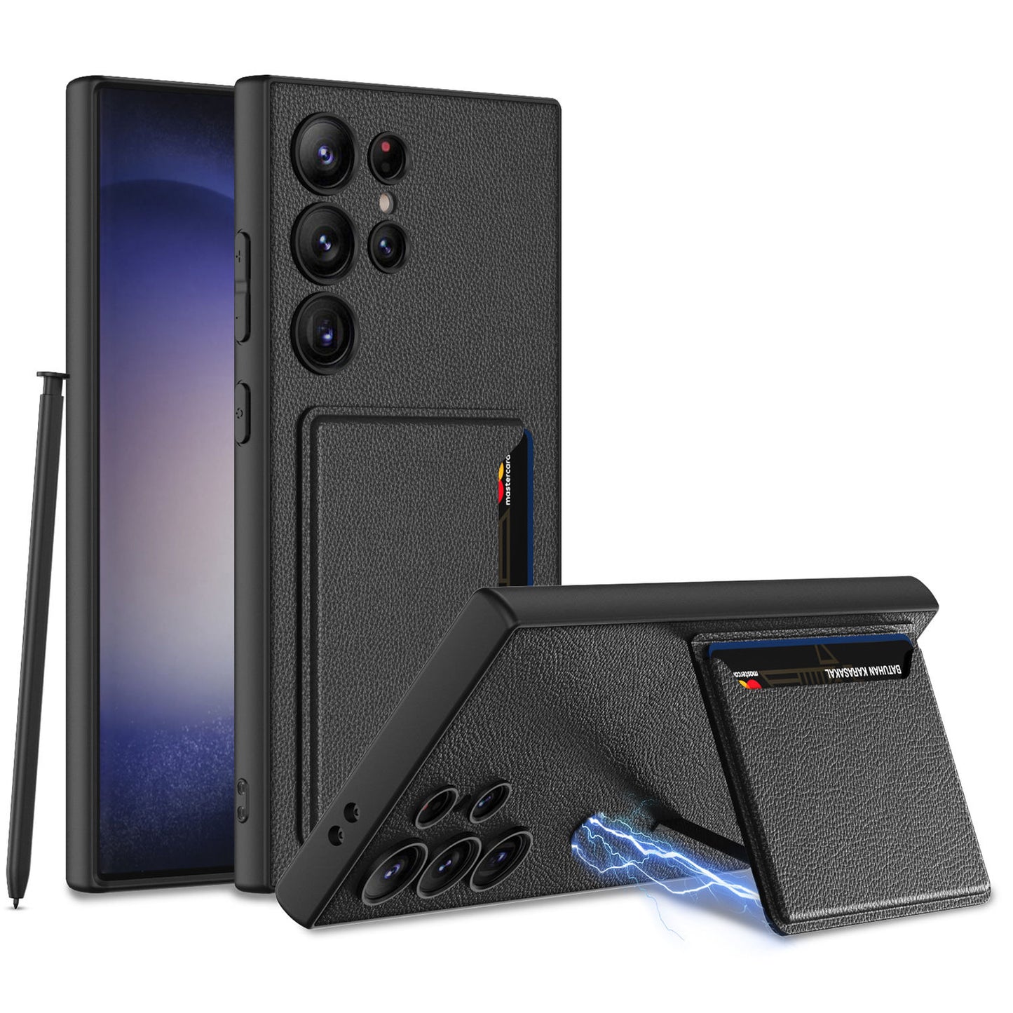 Samsung S25 Ultra Leather Wallet Case