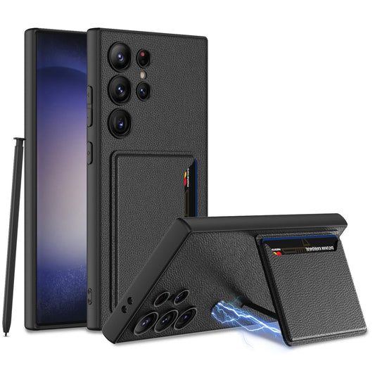 Samsung S25 Ultra Leather Wallet Case