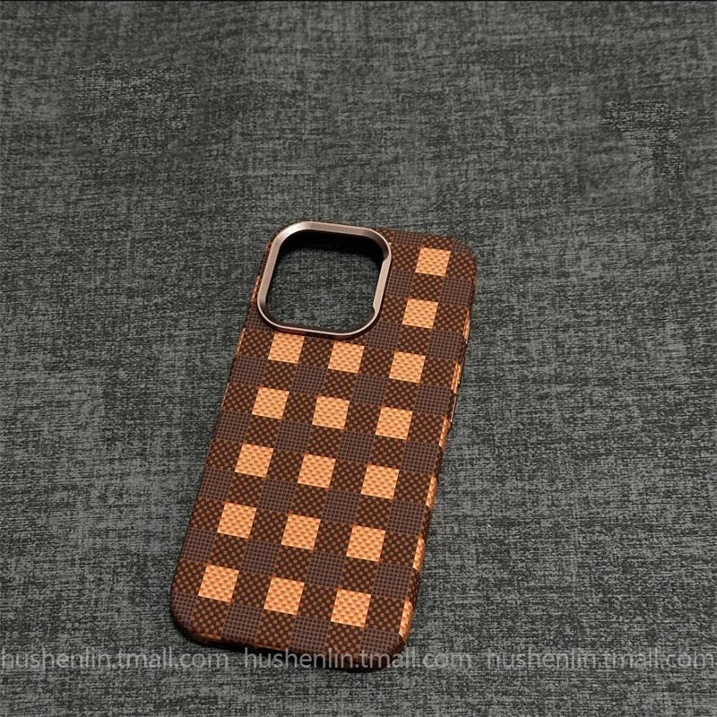 2026 New Mountain Relief Carbon Case for iPhone 16 Pro , 16 ProMax MagSafe Back Cover Hard PC Buttons Frame Protective Phone Shell