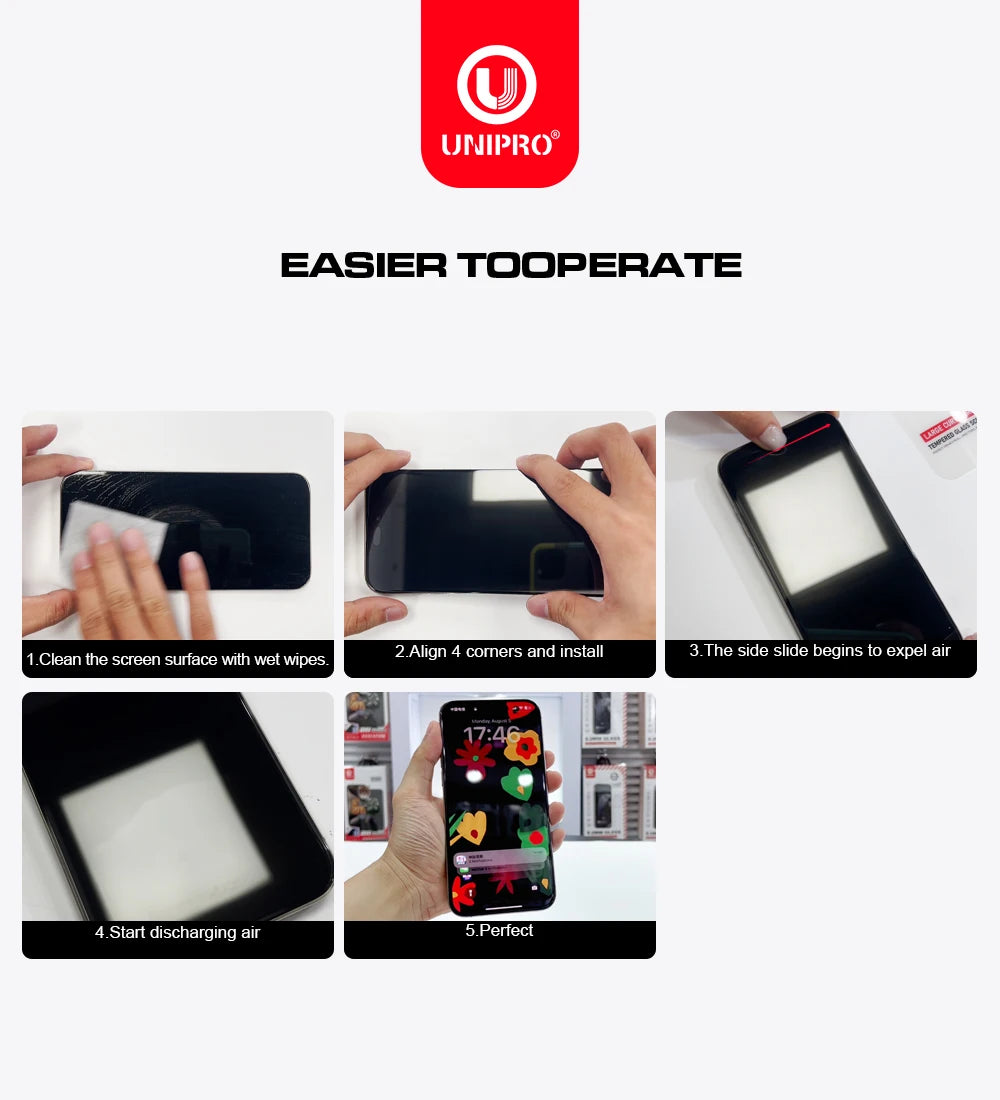 UNIPRO 1Pcs 360 Degree Privacy Screen Protector For IPhone 16 15 14 13 12 Plus Anti Spy Tempered Glass Film