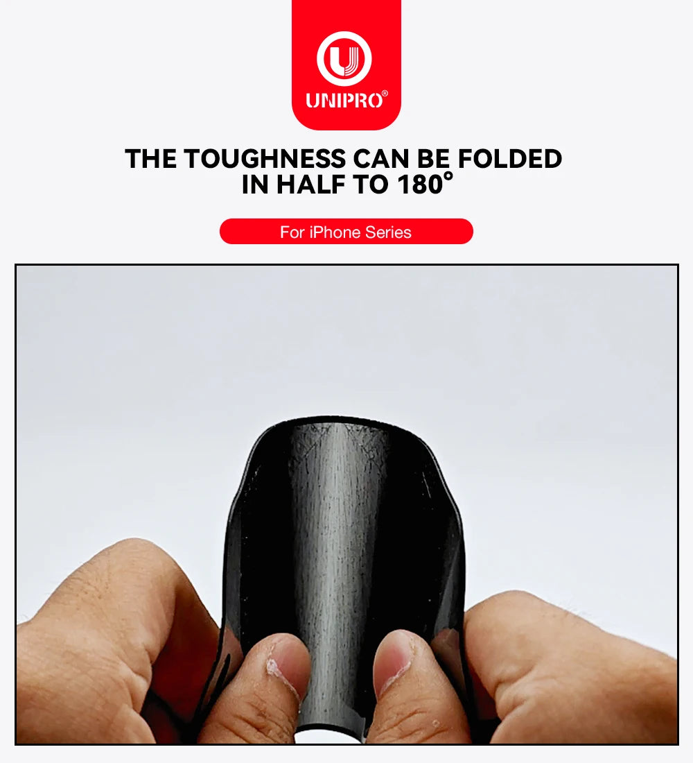 UNIPRO 1Pcs 360 Degree Privacy Screen Protector For IPhone 16 15 14 13 12 Plus Anti Spy Tempered Glass Film