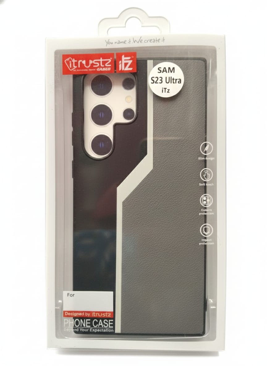 Apex Geometric Leather Case | For Samsung Galaxy S23 Ultra & S25 Ultra