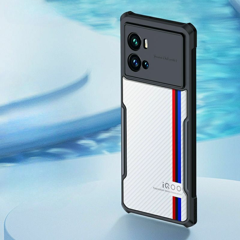 iQoo Phones, Transparent Hard Plastic Case By iTrustz
