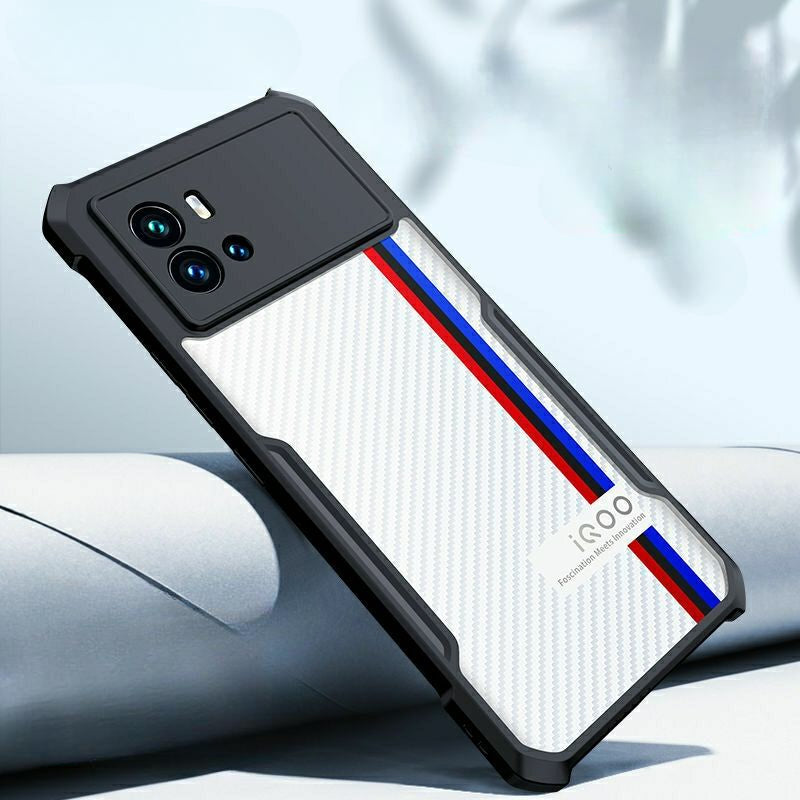 iQoo Phones, Transparent Hard Plastic Case By iTrustz