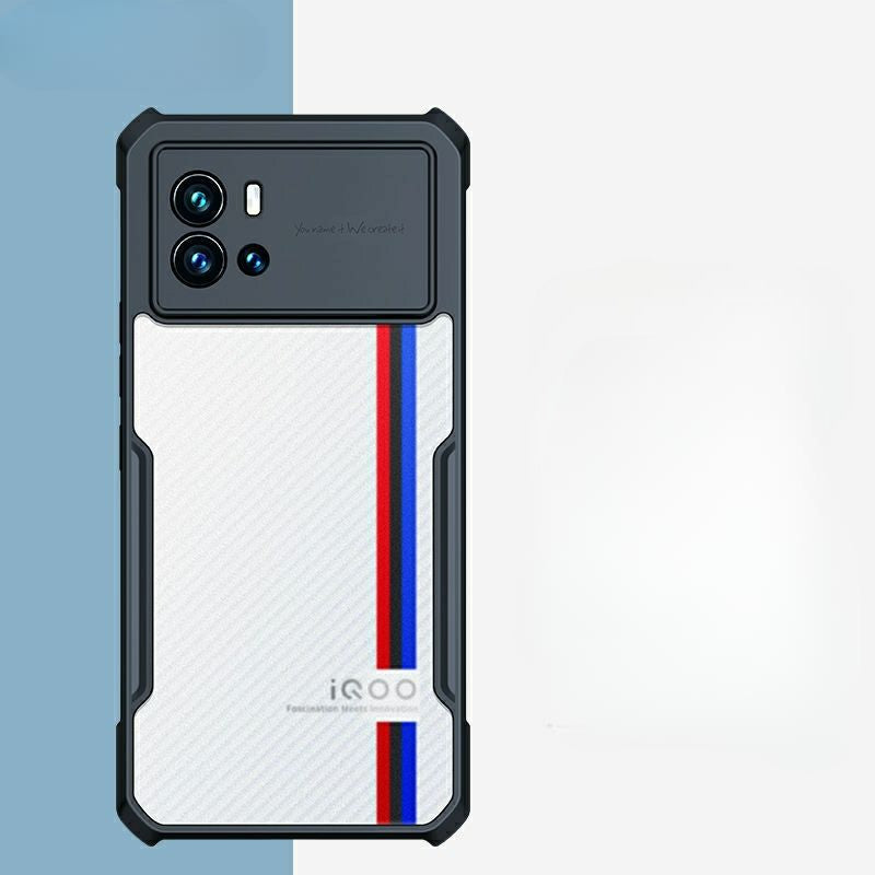 iQoo Phones, Transparent Hard Plastic Case By iTrustz